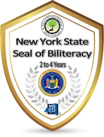 紐約州雙語徽章印章2-4年